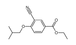 ethyl 3-cyano-4-isobutyloxybenzoate结构式