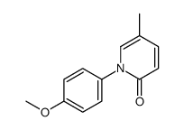 1-(4-methoxyphenyl)-5-methylpyridin-2-one结构式