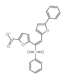 2-[(E)-1-(benzenesulfonyl)-2-(5-phenyl-2-furyl)ethenyl]-5-nitro-furan picture