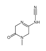 Cyanamide, (3,4,5,6-tetrahydro-4-methyl-5-oxopyrazinyl)- (9CI) picture