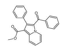 methyl 3-benzoyl-2-phenylindolizine-1-carboxylate结构式