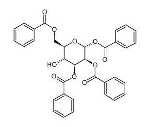 1,2,3,6-Tetra-O-benzoyl-a-D-mannopyranose Structure