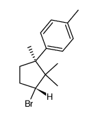 1-[(1S,3R)-3-Bromo-1,2,2-trimethylcyclopentyl]-4-methylbenzene structure