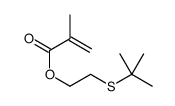 2-tert-butylsulfanylethyl 2-methylprop-2-enoate结构式