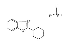 2-Cyclohexyl-1,3-benzoxathiolium tetrafluoroborate结构式