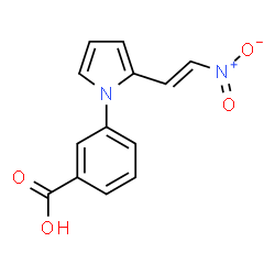 Benzoic acid, 3-[2-(2-nitroethenyl)-1H-pyrrol-1-yl]- (9CI)结构式