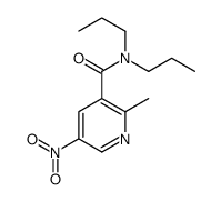 2-methyl-5-nitro-N,N-dipropylpyridine-3-carboxamide Structure