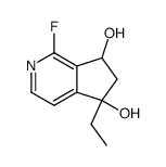 5H-Cyclopenta[c]pyridine-5,7-diol,5-ethyl-1-fluoro-6,7-dihydro-(9CI)结构式