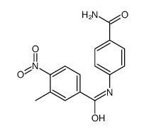 N-(4-carbamoylphenyl)-3-methyl-4-nitrobenzamide结构式