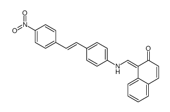 1-[[4-[2-(4-nitrophenyl)ethenyl]anilino]methylidene]naphthalen-2-one Structure