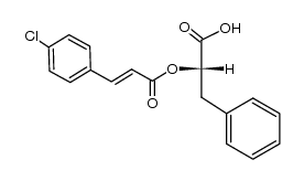 [S-(E)]-α-[[3-(4-chlorophenyl)-1-oxo-2-propenyl]oxy]benzenepropanoic acid Structure