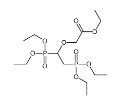 ethyl 2-[1,2-bis(diethoxyphosphoryl)ethoxy]acetate Structure