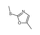 5-methyl-2-methylsulfanyl-1,3-oxazole结构式