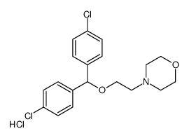 4-[2-[bis(4-chlorophenyl)methoxy]ethyl]morpholine,hydrochloride结构式