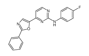 N-(4-fluorophenyl)-4-(2-phenyl-1,3-oxazol-5-yl)pyrimidin-2-amine结构式