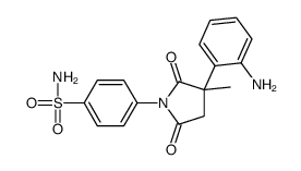 4-[3-(2-aminophenyl)-3-methyl-2,5-dioxopyrrolidin-1-yl]benzenesulfonamide结构式