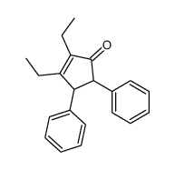 2,3-diethyl-4,5-diphenylcyclopent-2-en-1-one Structure