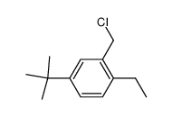 2-ethyl-5-tert-butyl-benzyl chloride结构式