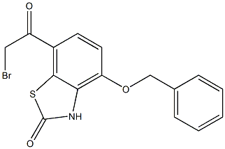 4-(benzyloxy)-7-(bromoacetyl)-1,3-benzothiazol-2(3H)-one结构式