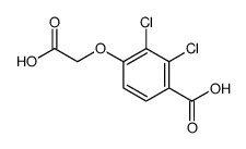 4-(carboxymethoxy)-2,3-dichlorobenzoic acid结构式