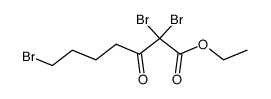 ethyl 3-oxo-2,2,7-tribromoheptanoate结构式