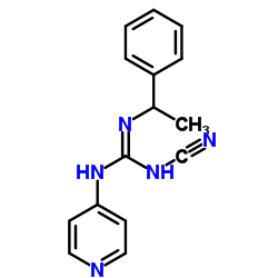 2-Cyano-1-phenethyl-3-(4-pyridyl)guanidine结构式