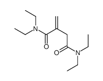 N,N,N',N'-tetraethyl-2-methylidenebutanediamide Structure