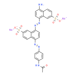 disodium 5-[(4-acetamidophenyl)azo]-8-[(4-amino-7-sulphonatonaphthyl)azo]naphthalene-2-sulphonate结构式