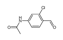 acetic acid-(3-chloro-4-formyl-anilide)结构式