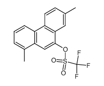 1,7-dimethyl-9-phenanthryl trifluoromethanesulfonate结构式