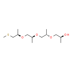 4,7,10-Trimethyl-5,8,11-trioxa-2-thiatetradecan-13-ol structure