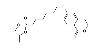 ethyl 4-(6-diethoxyphosphorylhexoxy)benzoate Structure