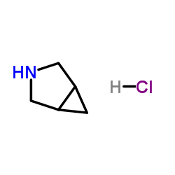 3-Azabicyclo[3.1.0]hexane hydrochloride (1:1) structure