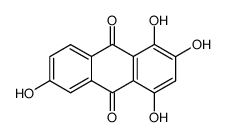 1,2,4,6-tetrahydroxyanthracene-9,10-dione结构式