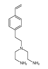 N-(2-aminoethyl)-N-[2-(4-vinylphenyl)ethyl]ethylenediamine结构式