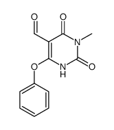 5-formyl-3-methyl-6-phenoxyuracil结构式