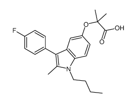 2-((1-Butyl-3-(4-fluorophenyl)-2-methyl-1H-indol-5-yl)oxy)-2-methylpro panoic acid picture