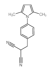 2-[4-(2,5-DIMETHYL-1H-PYRROL-1-YL)BENZYL]MALONONITRILE结构式