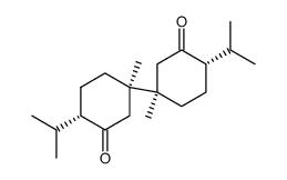 (1RS,1'RS)-4c,4'c'-diisopropyl-1,1'-dimethyl-(1rH,1'r'H)-bicyclohexyl-3,3'-dione结构式