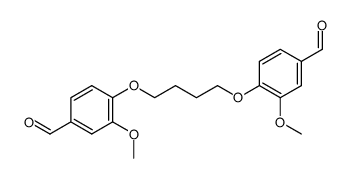 2,2'-dimethoxy-4,4'-[butane-1,4-diylbis(oxy)]-dibenzaldehyde Structure