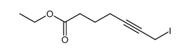 7-iodo-5-heptynoic acid ethyl ester Structure