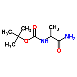 tert-butyl (1-amino-1-oxopropan-2-yl)carbamate structure