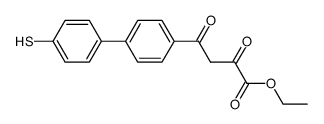 ethyl 4-(4'-mercapto[1,1'-biphenyl]-4-yl)-2,4-dioxobutanoate Structure