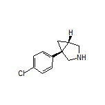 (1R,5S)-1-(4-氯苯基)-3-氮杂双环[3.1.0]己烷结构式