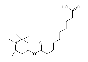 10-oxo-10-(1,2,2,6,6-pentamethylpiperidin-4-yl)oxydecanoic acid结构式