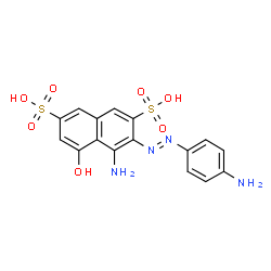 4-amino-3-[(4-aminophenyl)azo]-5-hydroxynaphthalene-2,7-disulphonic acid picture