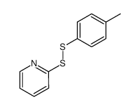 2-pyridyl p-tolyl disulfide Structure