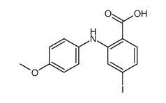 2-p-anisidino-4-iodo-benzoic acid Structure