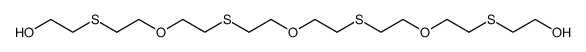 6,12,18-trioxa-3,9,15,21-tetrathia-tricosane-1,23-diol结构式