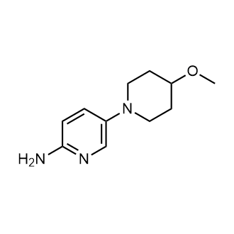 5-(4-甲氧基-1-哌啶基)吡啶-2-胺结构式